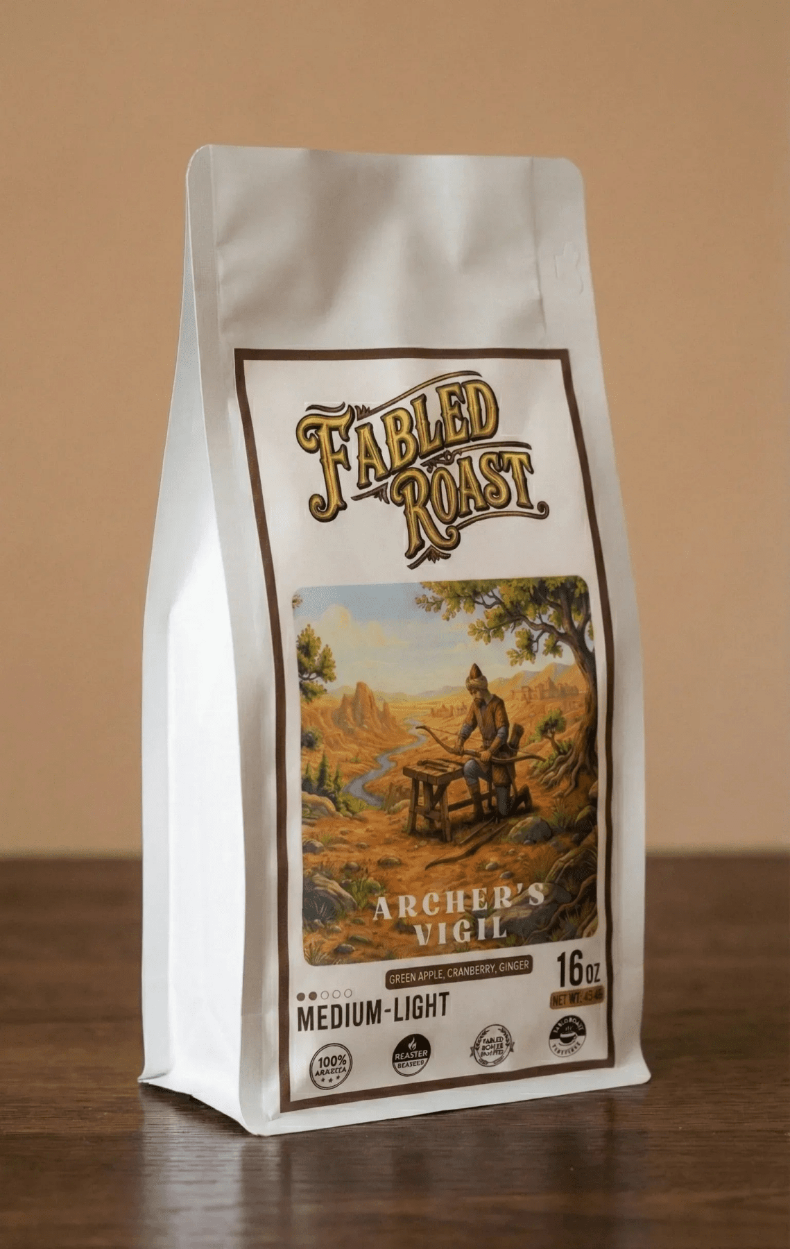 Archer's Vigil Medium-Light Roast Flavored Coffee | Green Apple