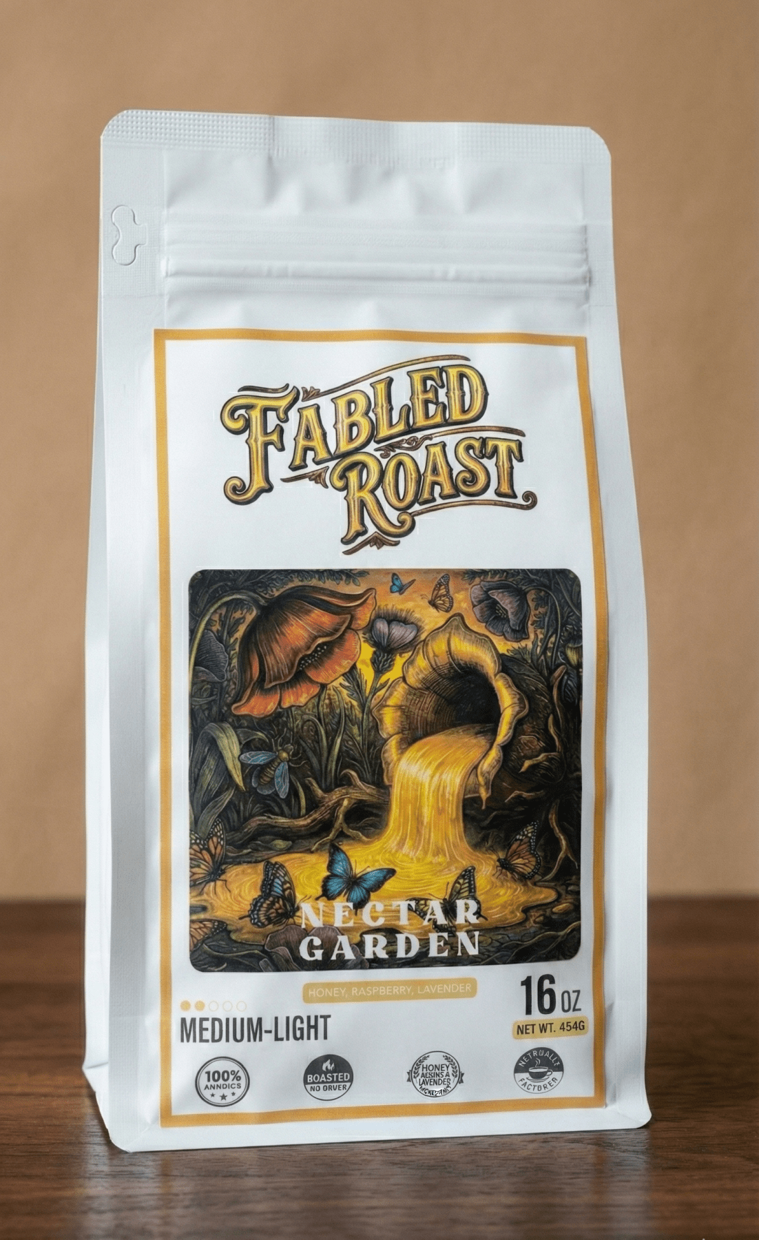 Nectar Garden Medium Roast Flavored Coffee | Honey & Raspberry
