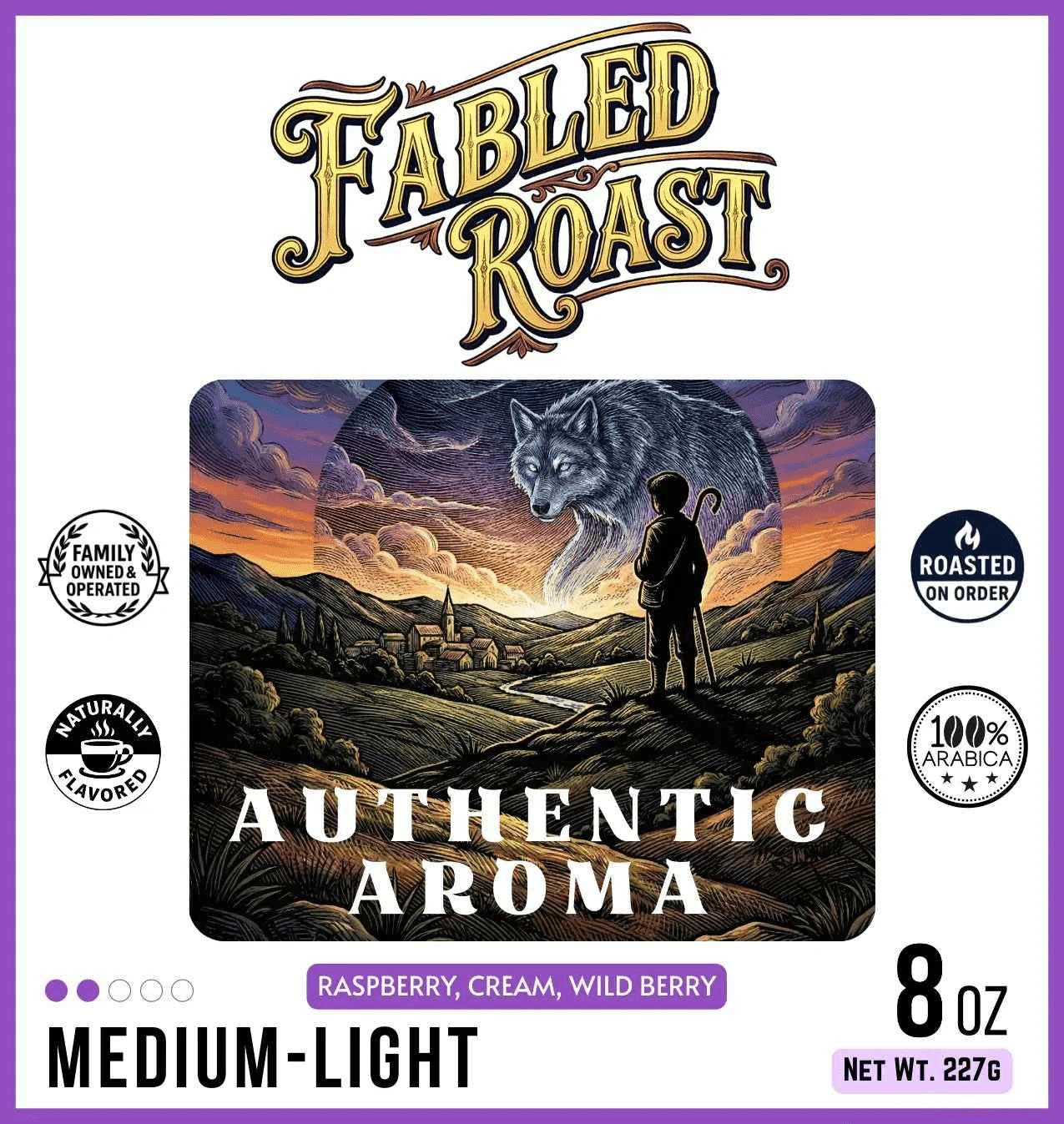 Authentic Aroma | Medium - Light Roast Sampler | 4 oz - Fabled Roast