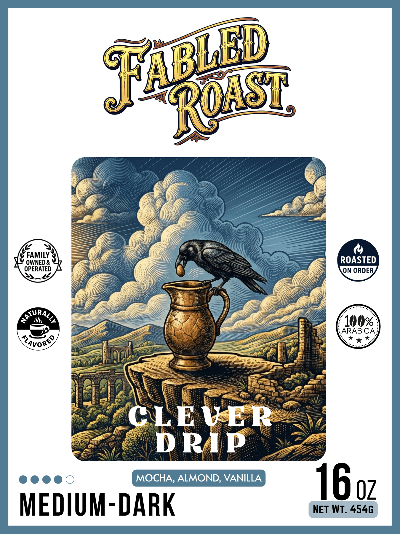 Clever Drip | Medium - Dark Roast Sampler | 4 oz - Fabled Roast