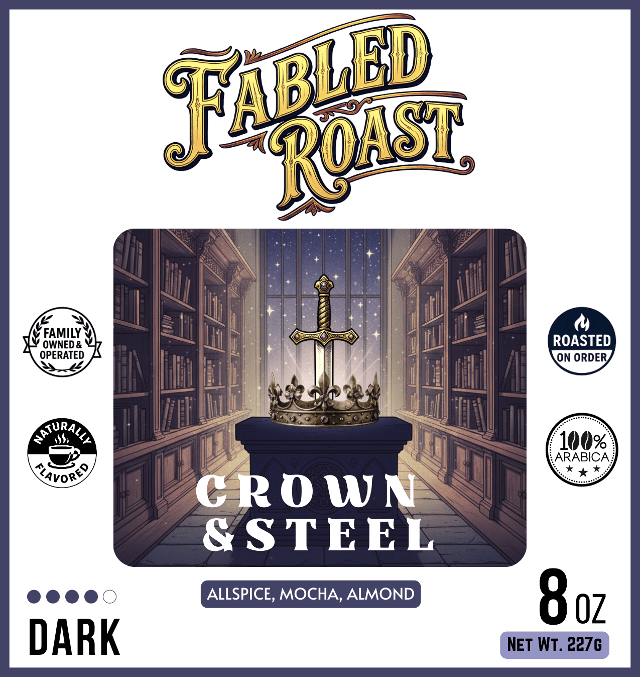 Crown & Steel | Dark Roast Sampler | 4 oz - Fabled Roast