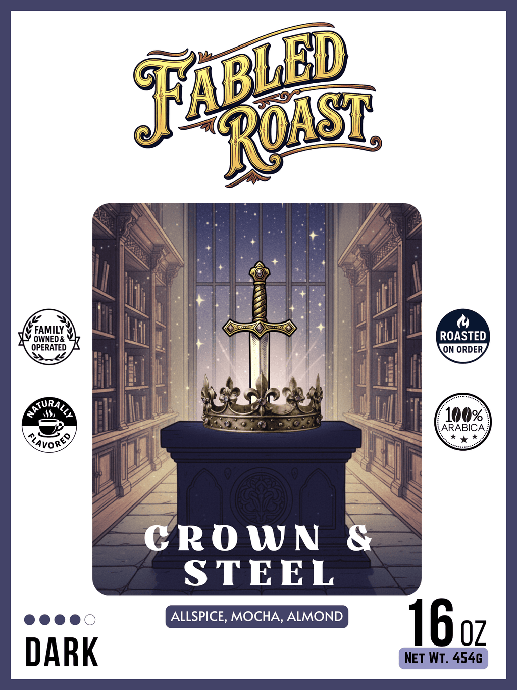Crown & Steel | Dark Roast Sampler | 4 oz - Fabled Roast