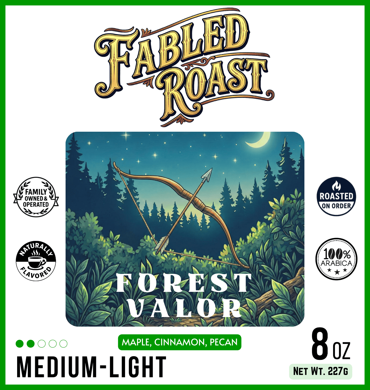 Forest Valor | Medium - Light Roast Sampler | 4 oz - Fabled Roast