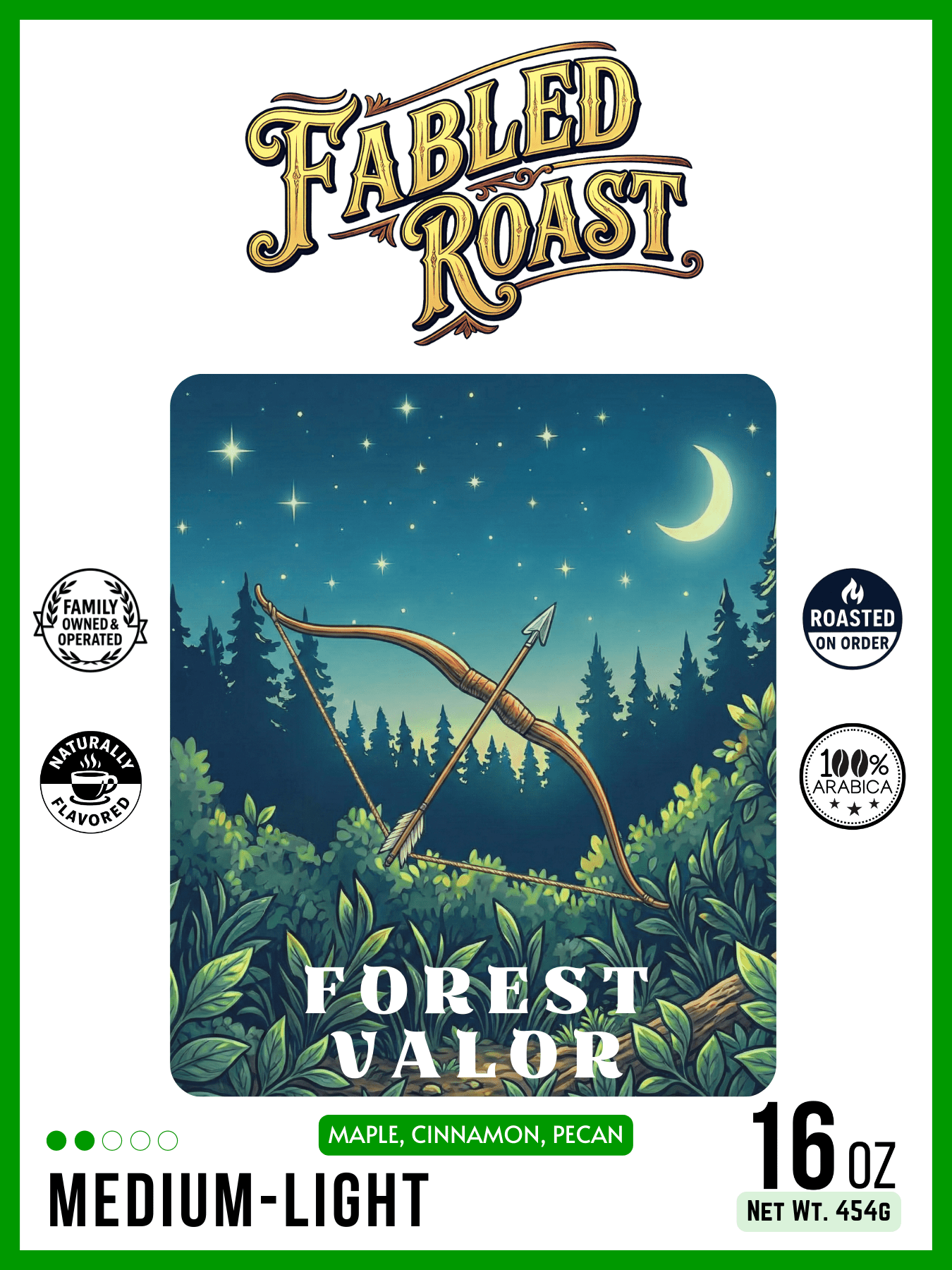 Forest Valor | Medium - Light Roast Sampler | 4 oz - Fabled Roast