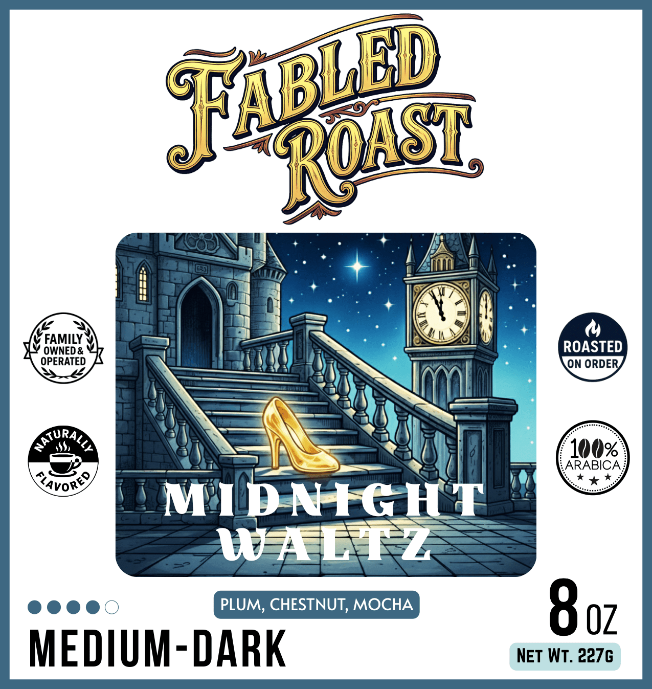 Midnight Waltz | Medium - Dark Roast Sampler | 4 oz - Fabled Roast