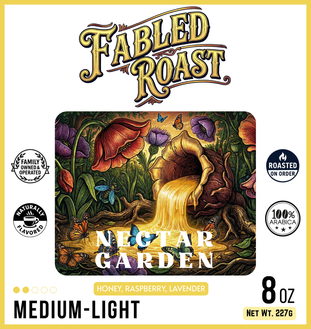 Nectar Garden | Medium - Light Roast Flavored Coffee Blend - Fabled Roast coffee