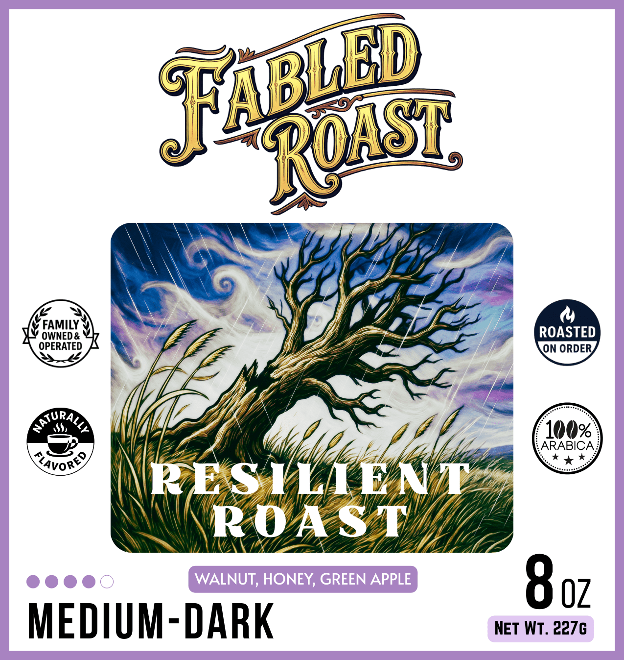 Resilient Roast | Medium - Dark Roast Sampler | 4 oz - Fabled Roast