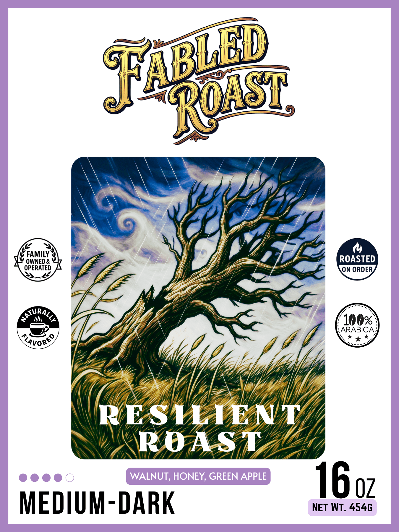 Resilient Roast | Medium - Dark Roast Sampler | 4 oz - Fabled Roast
