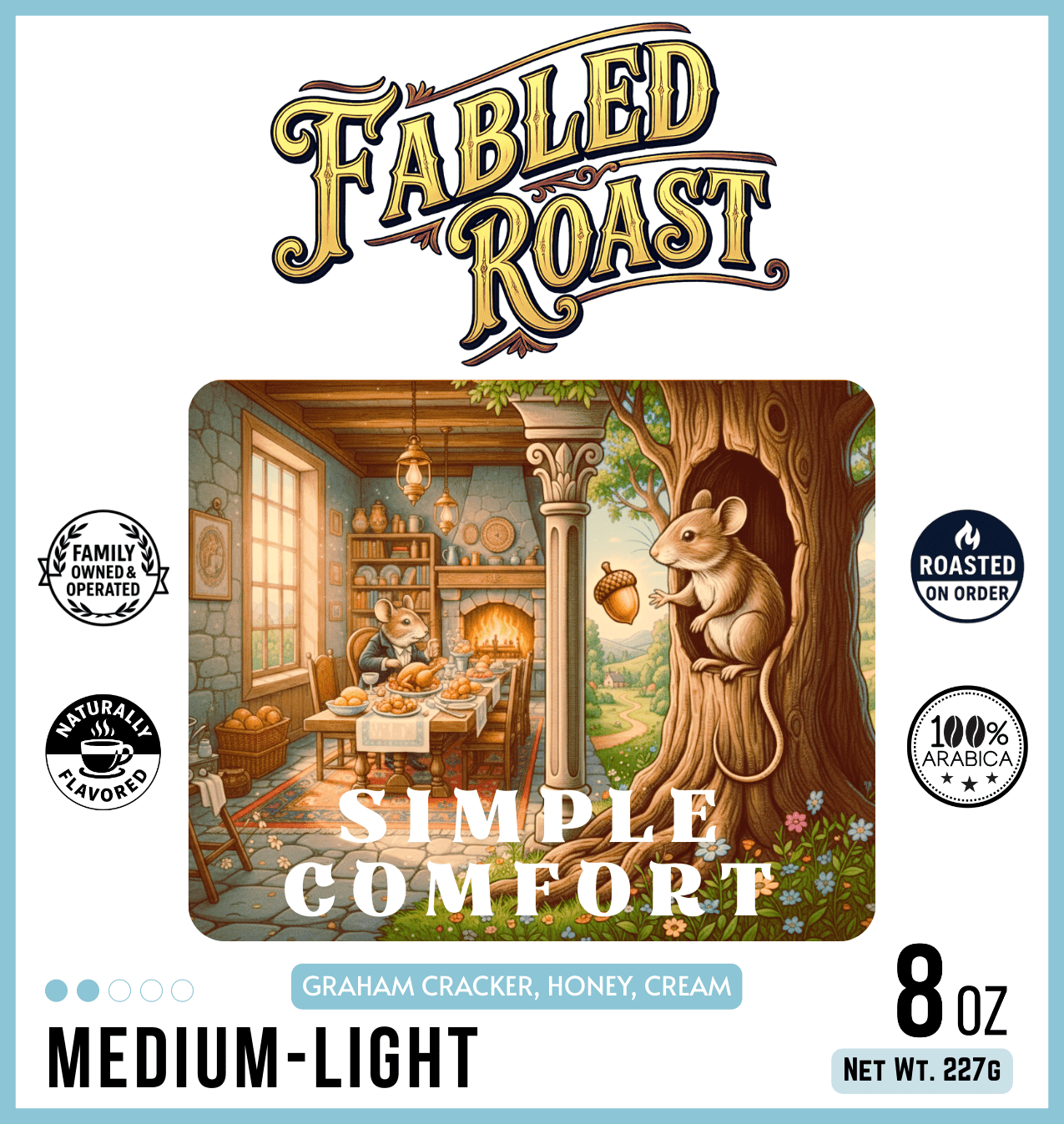 Simple Comfort | Medium - Light Roast Sampler | 4 oz - Fabled Roast