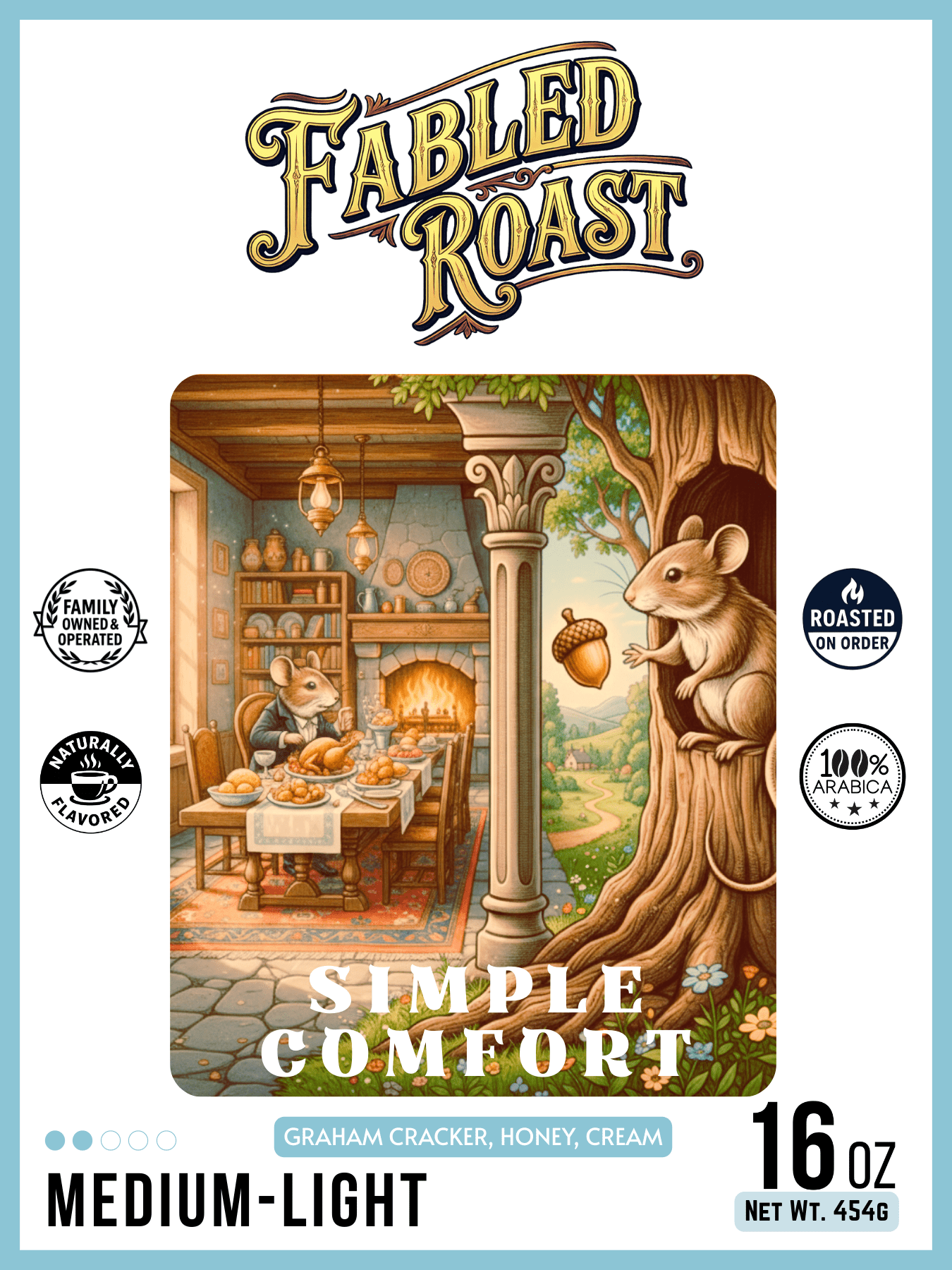 Simple Comfort | Medium - Light Roast Sampler | 4 oz - Fabled Roast