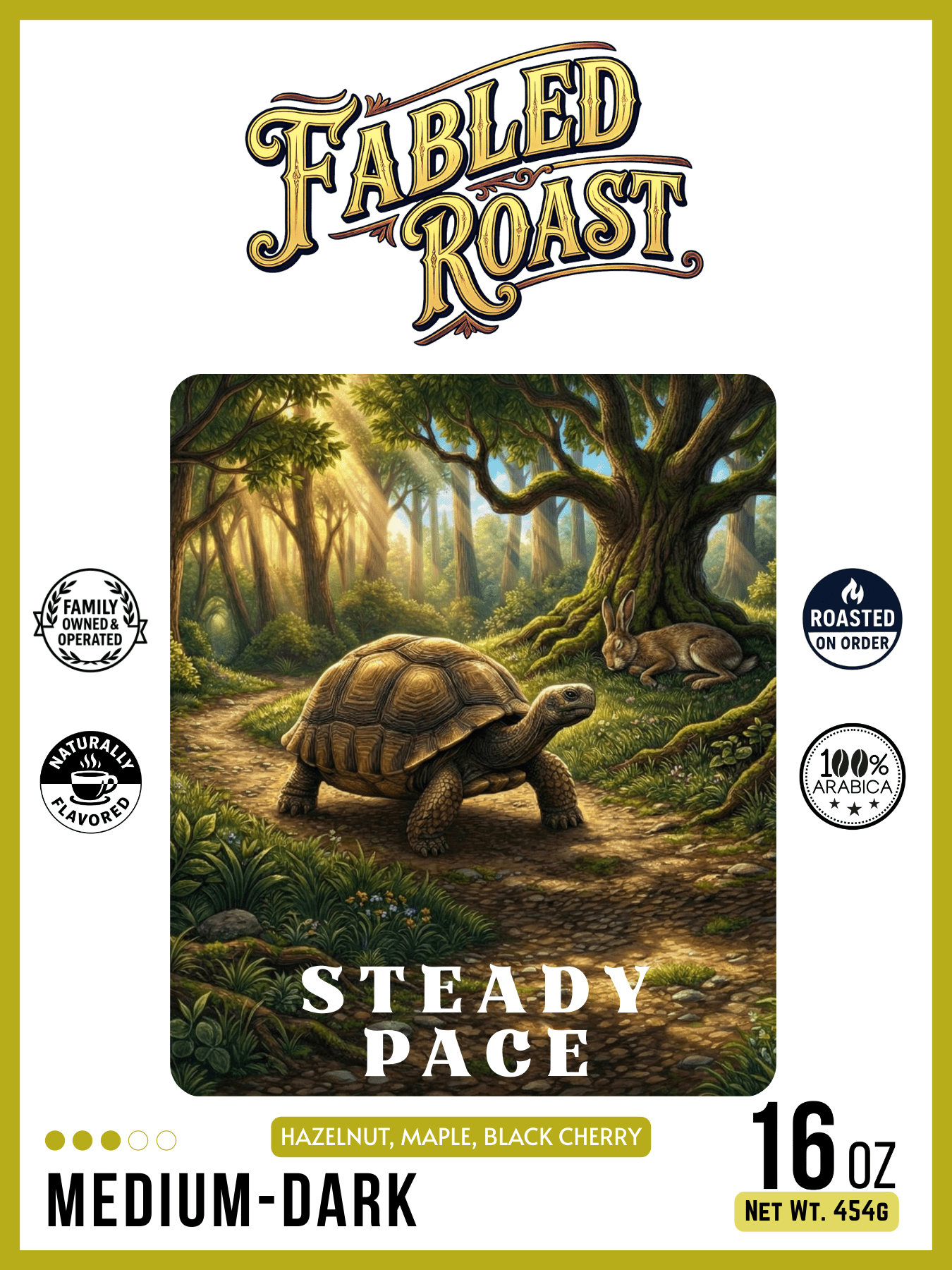 Steady Pace | Medium - Dark Roast Sampler | 4 oz - Fabled Roast
