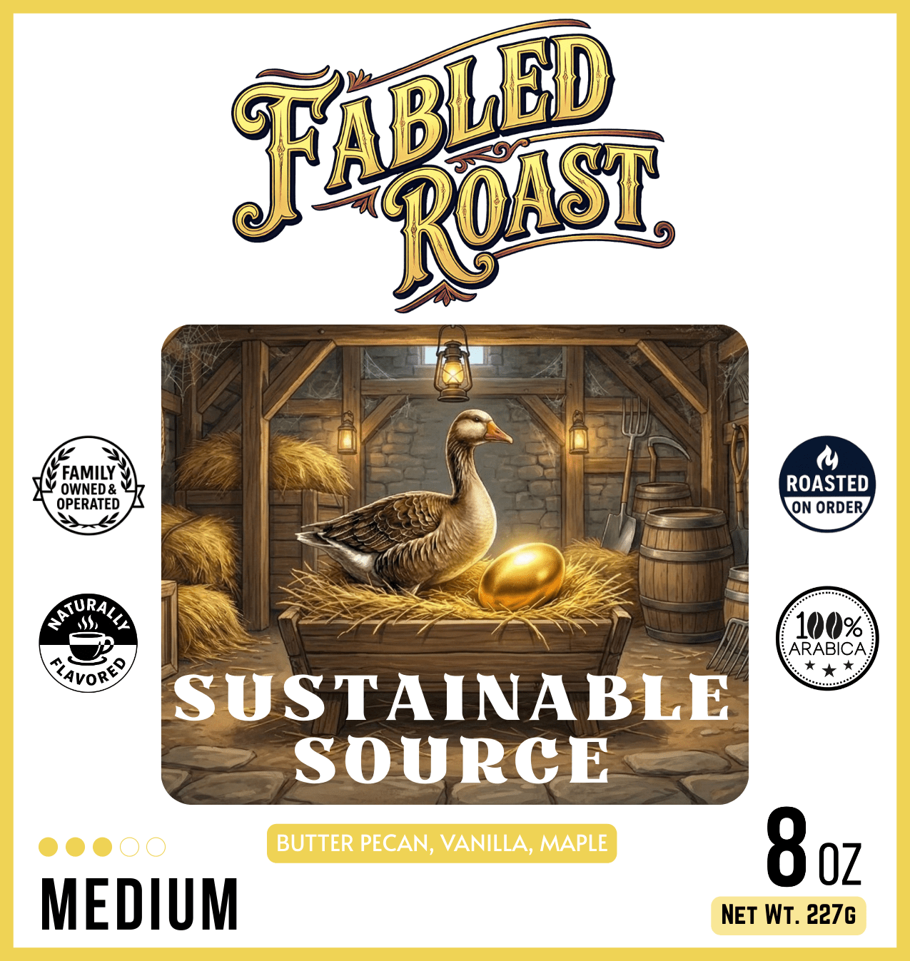 Sustainable Source | Medium Roast Sampler | 4 oz - Fabled Roast