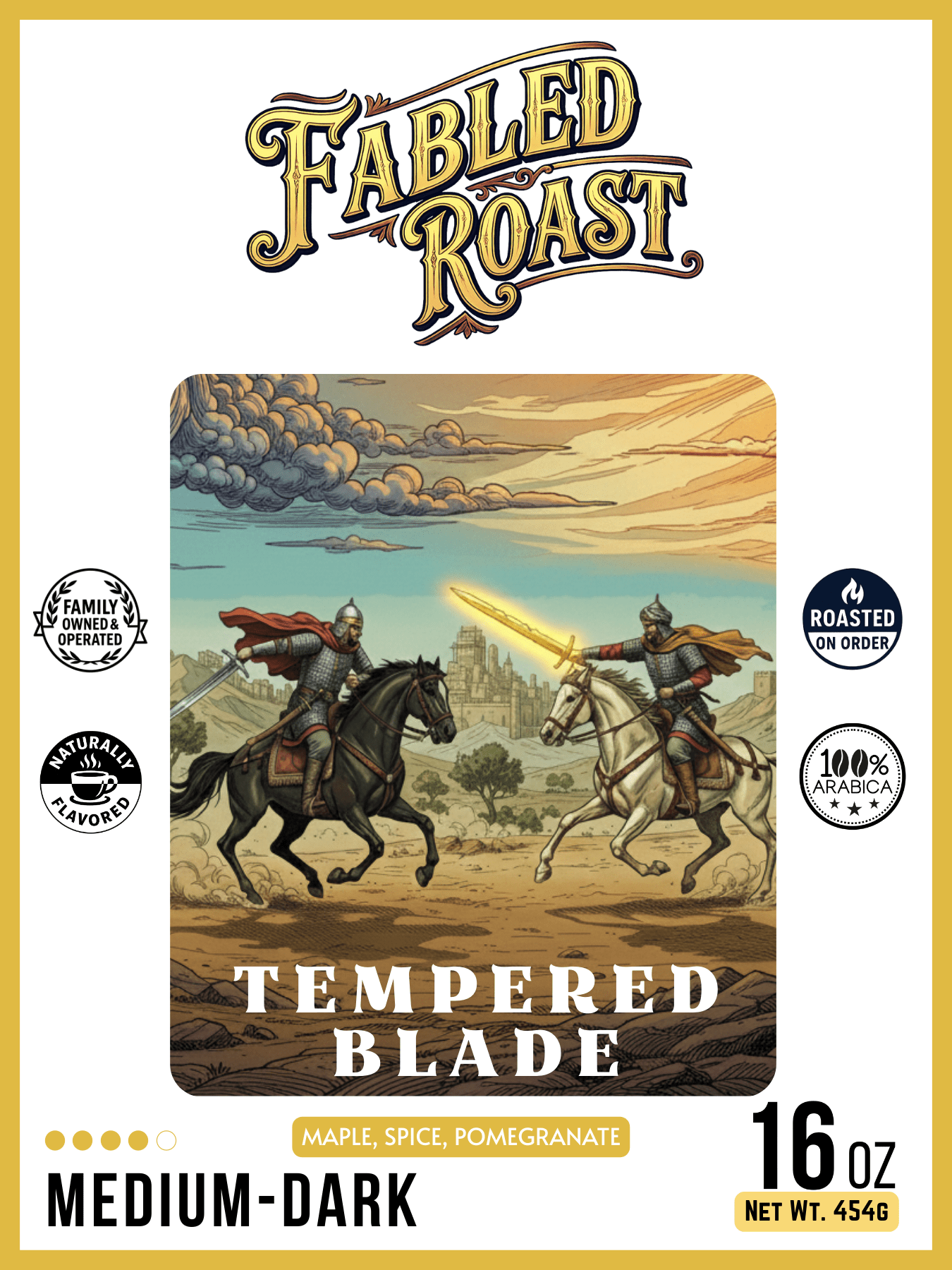 Tempered Blade | Medium - Dark Roast Sampler | 4 oz - Fabled Roast