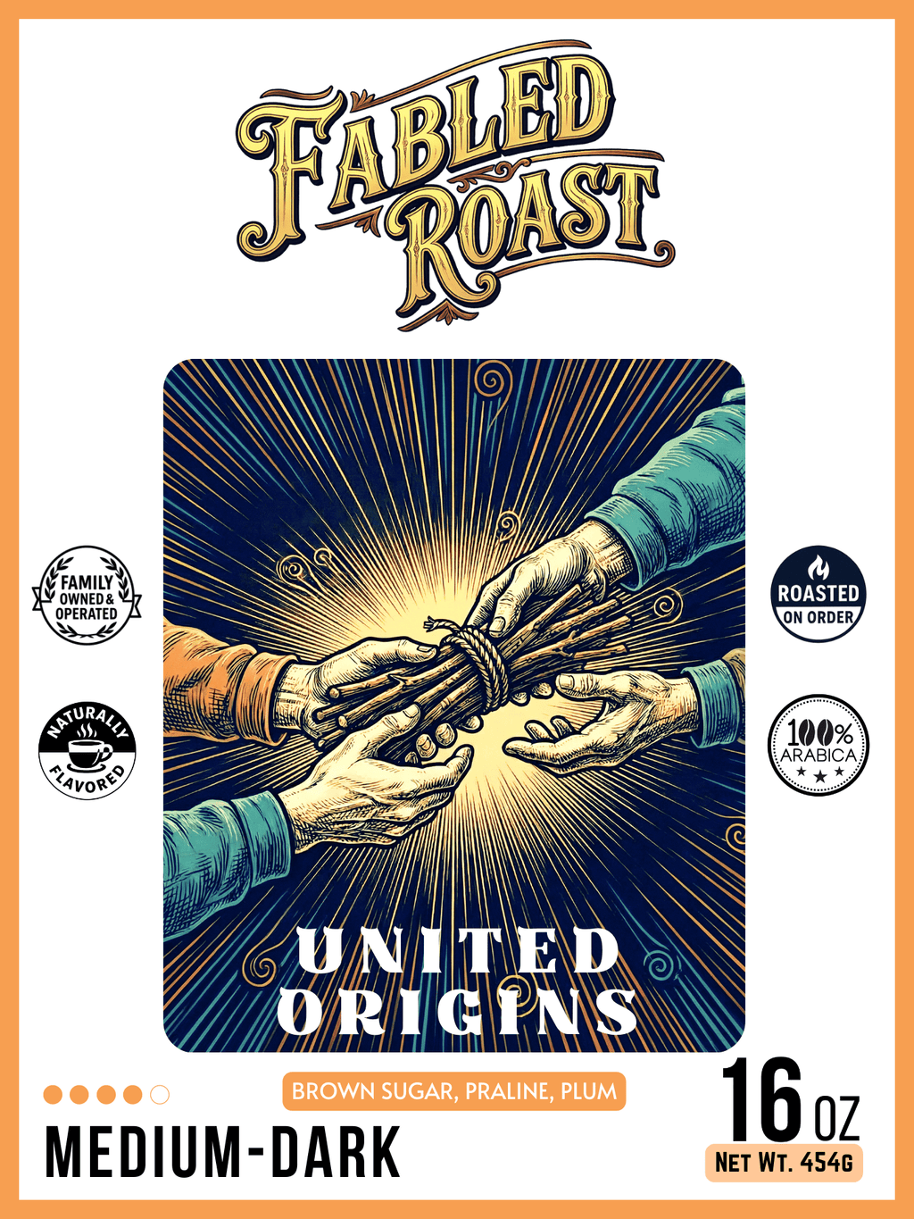 United Origins | Medium - Dark Roast Sampler | 4 oz - Fabled Roast
